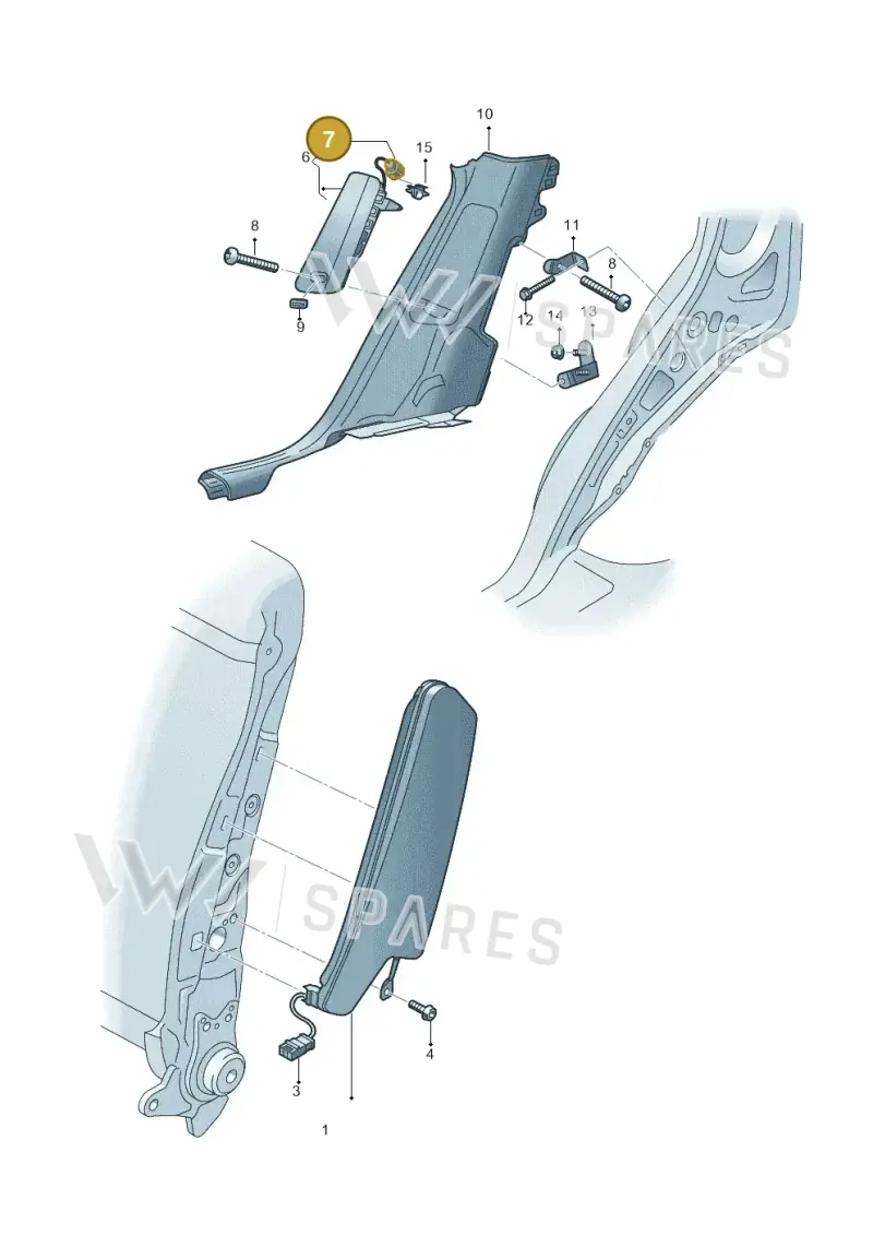 6X0972783 — Audi Q5 qu. 2.0 TDI (2012-2017) diagram 647880200, position 7