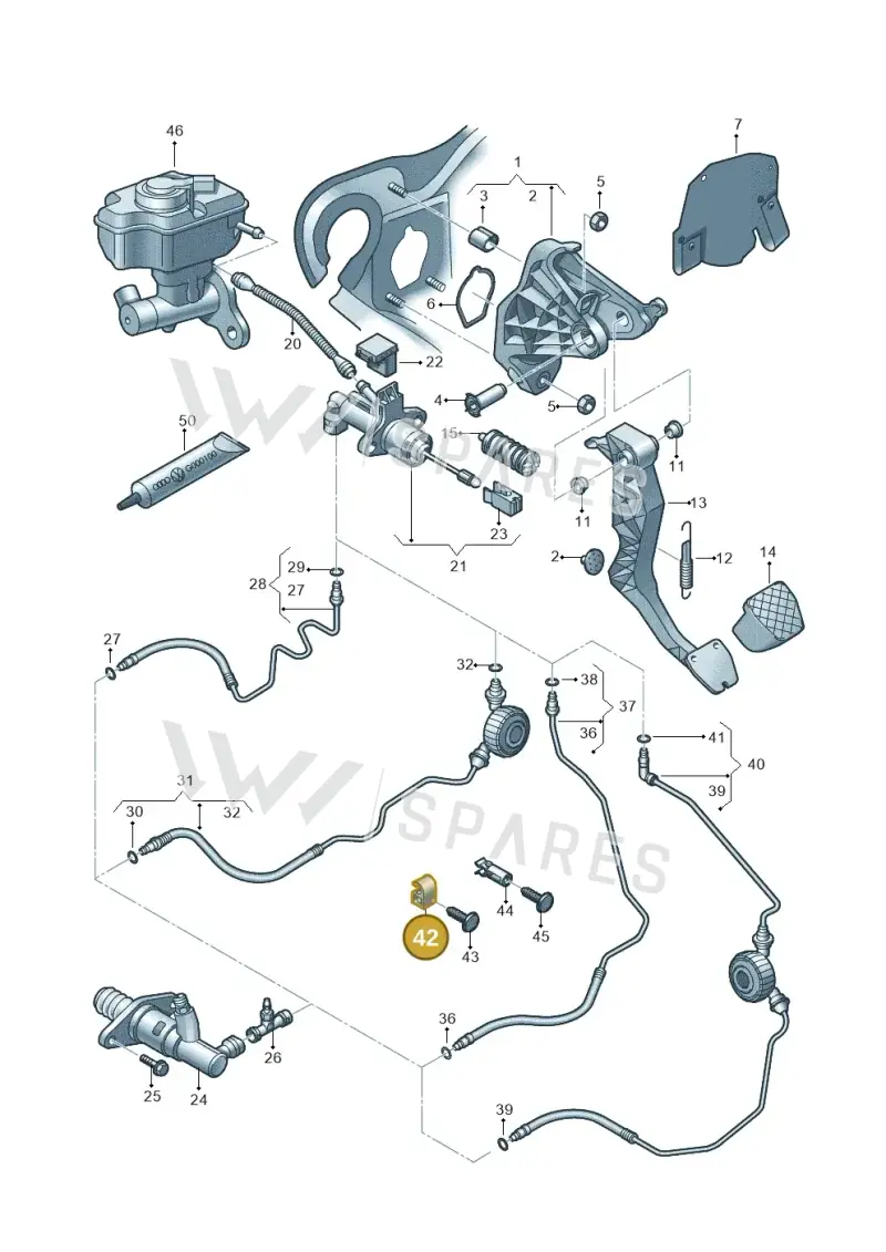 701611767B — Audi A1 Sportback (2010-2015) diagram 708721250, position 42