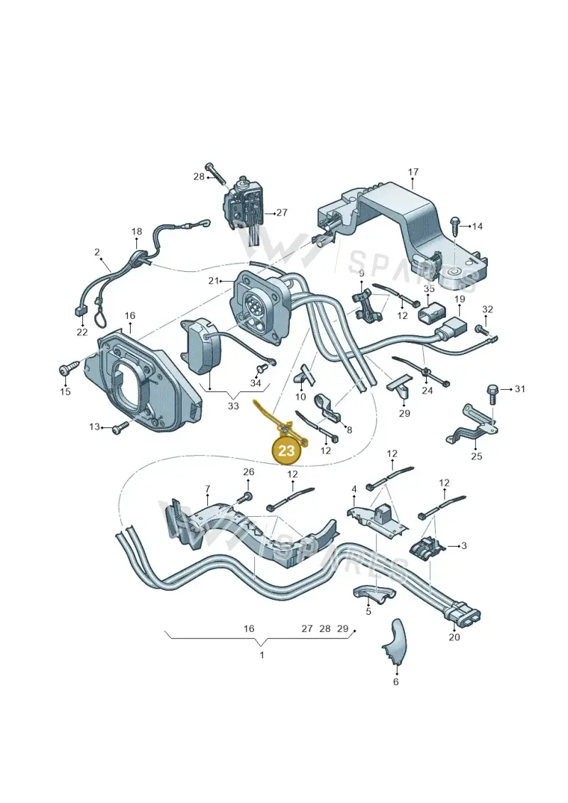 7D0957818 — Audi Q4 Sportback (2021-2022) diagram 89a970310, position 23