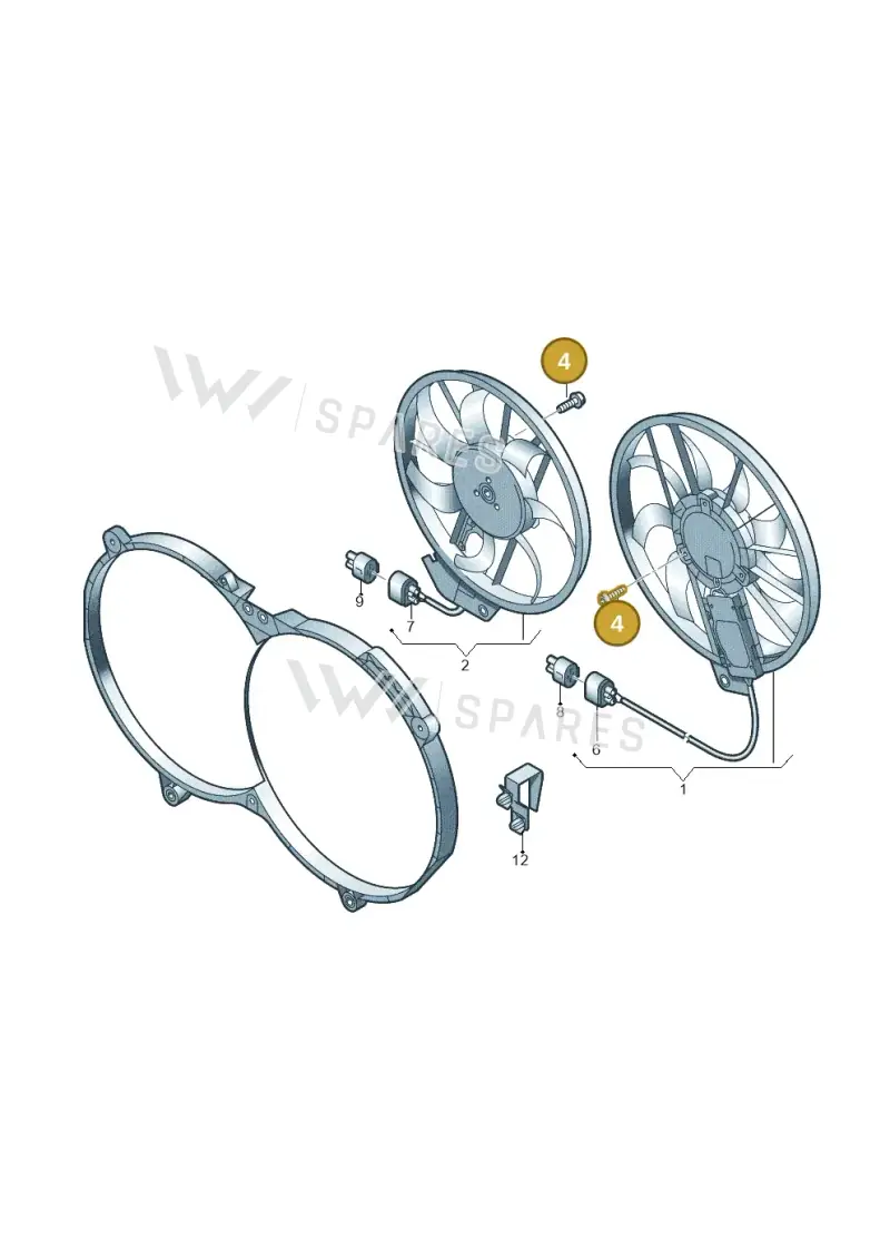 7L0121953 — Audi RS5 Coupe (2010-2015) diagram 448959700, position 4