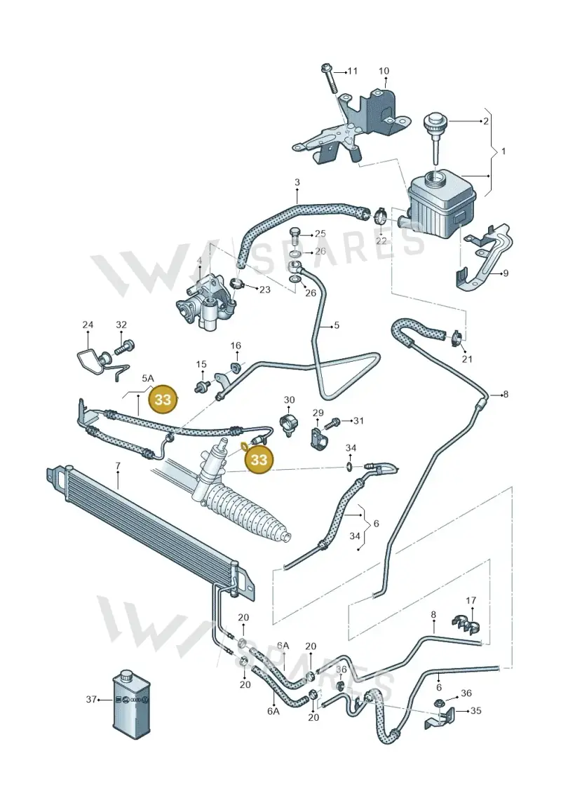 7L0422999 — Audi Q7 qu. 3.0 TDI (2009-2015) diagram 675422800, position 33