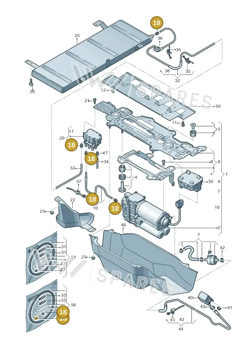 7L0616758 — Audi Q5 (2016-2020) diagram 896616300, position 18