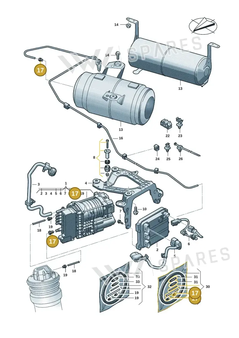 7L0616758 — Audi Q6 e-tron (2023-) diagram f5s616300, position 17