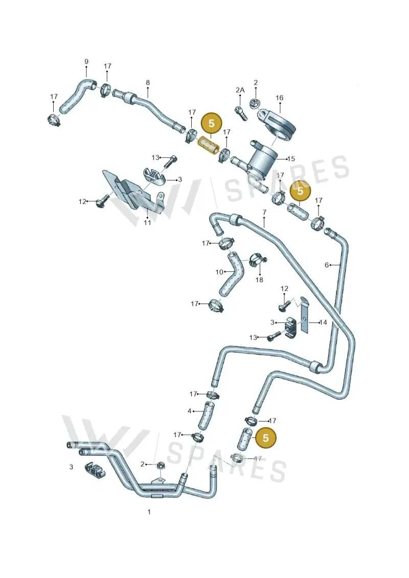 7L0815985 — Audi Q7 qu. 3.0 TDI (2009-2015) diagram 274819170, position 5