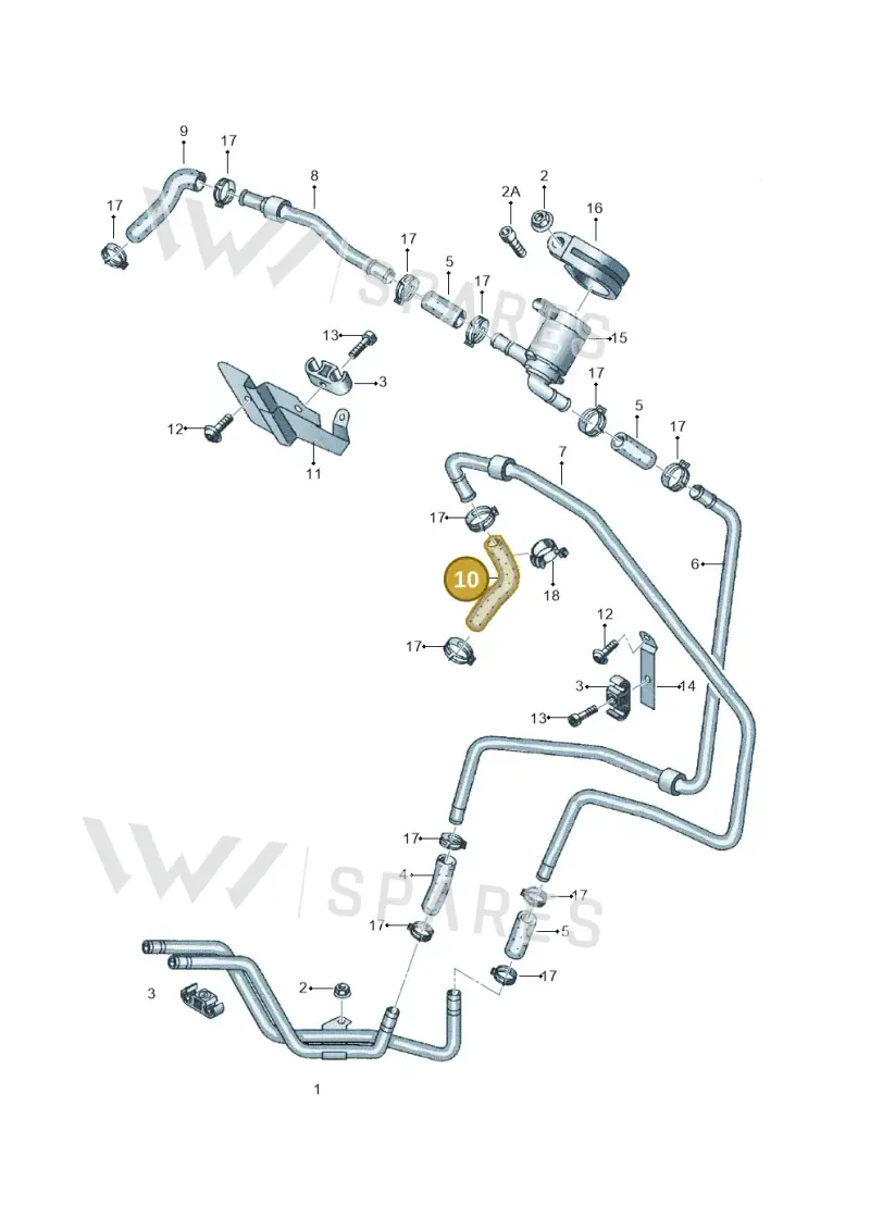 7L0815994 — Audi Q7 qu. 3.0 TDI (2009-2015) diagram 274819170, position 10