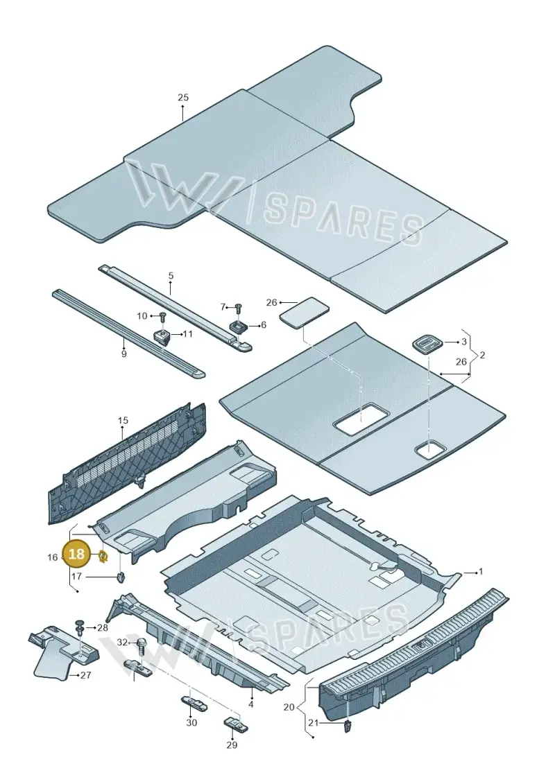 7L0867208A — Audi RS Q8 Quattro (2019-) diagram 429863080, position 18
