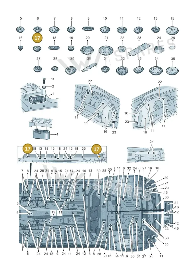 7L0899188 — Audi RS Q8 Quattro (2019-) diagram 429803035, position 17