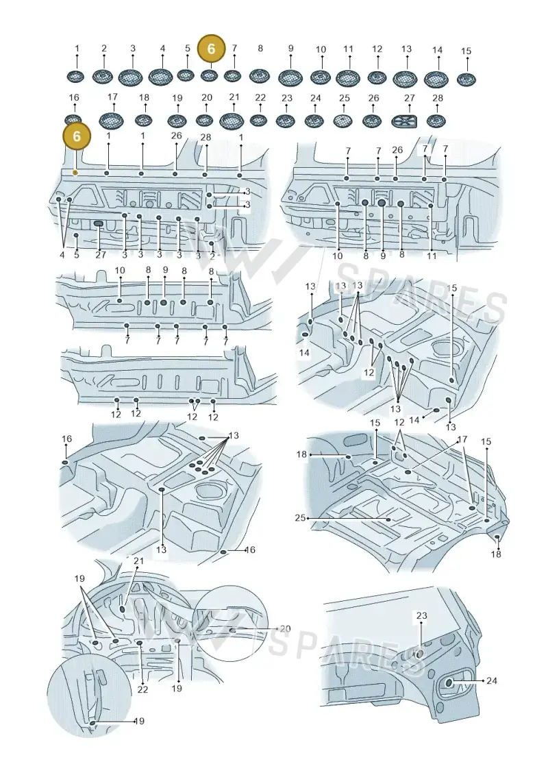 7L0899188 — Audi Q5 (2016-2020) diagram 896803360, position 6