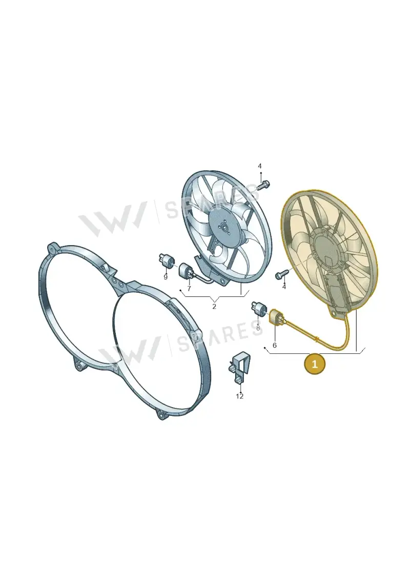 7L0959455F — Audi Q7 qu. 3.0 TDI (2009-2015) diagram 448959700, position 1