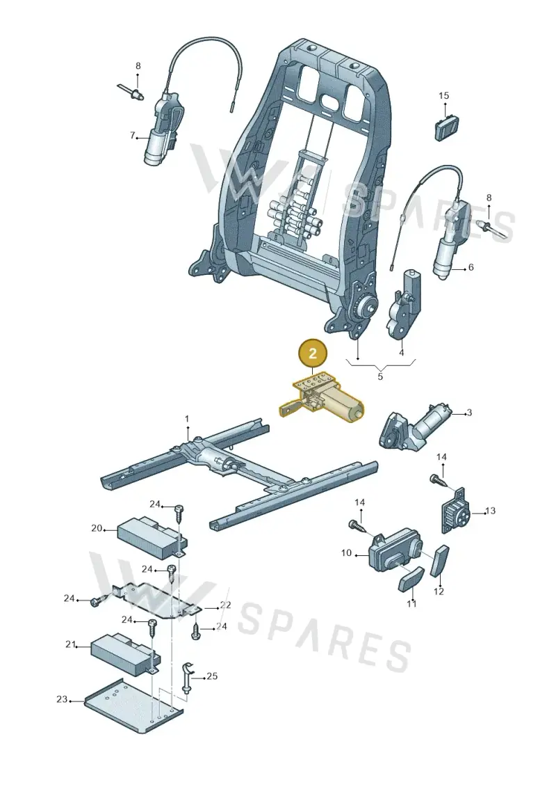 7L0959761A — Audi Q7 qu. 3.0 TDI (2009-2015) diagram 492959200, position 2