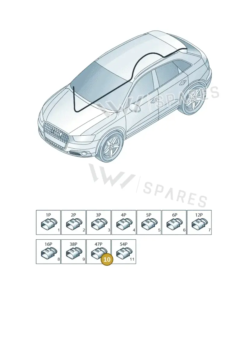 7L0973047 — Audi Q3 1.4 (2016-) diagram 728971850, position 10