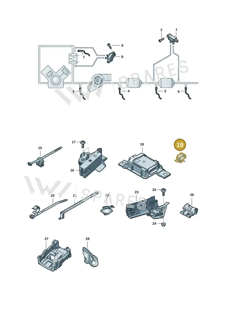 7L5253198 — Audi A6 2.0 (2018-) diagram 430906011, position 19