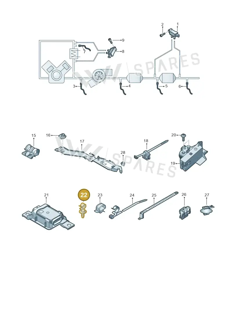 7L5253198 — Audi A4 2.0 (2015-2019) diagram 849906010, position 22