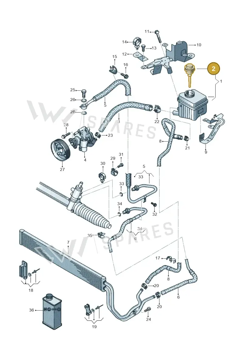 7L6422376 — Audi Q7 qu. 3.0 TDI (2009-2015) diagram 493422500, position 2