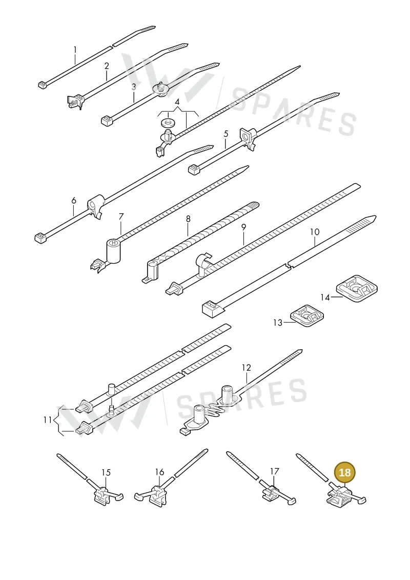 7L6957818 — Audi 1J0 platform diagram 198979100, position 18