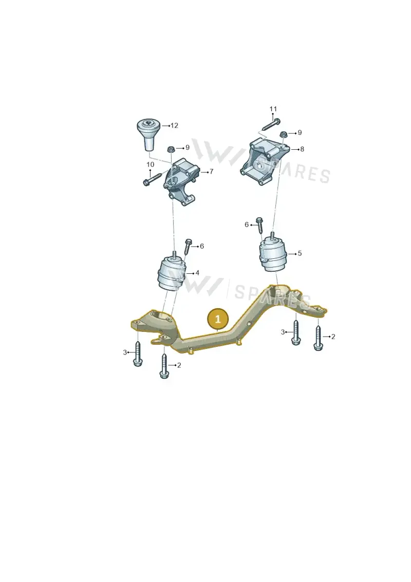 7L8199207 — Audi Q7 qu. 3.0 TDI (2009-2015) diagram 274199500, position 1