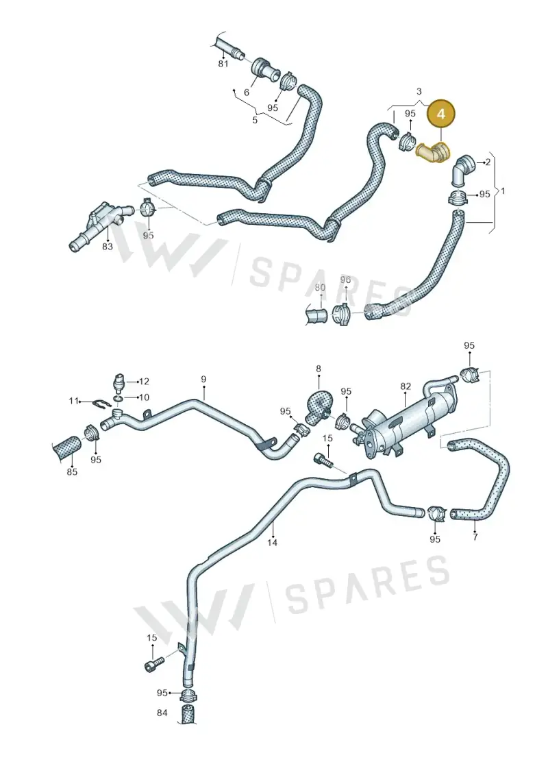 7M0122291 — Audi Q3 2.0 TDI (2014-2019) diagram 634121650, position 4