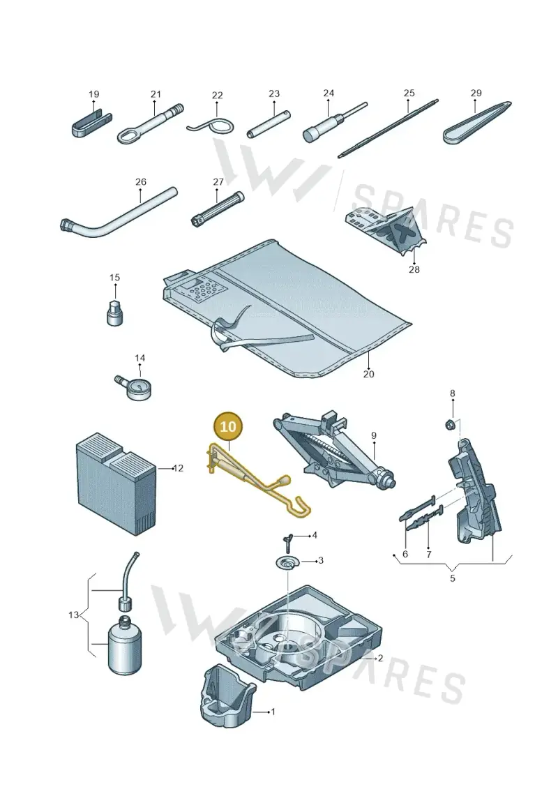 7N0011221 — Audi Q3 1.4 (2016-) diagram 855011100, position 10