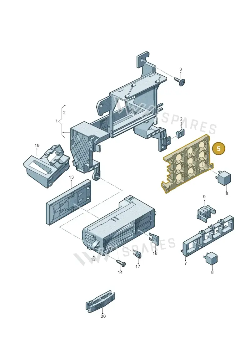 7N0937503 — Audi Q3 1.4 (2016-) diagram 728937000, position 5