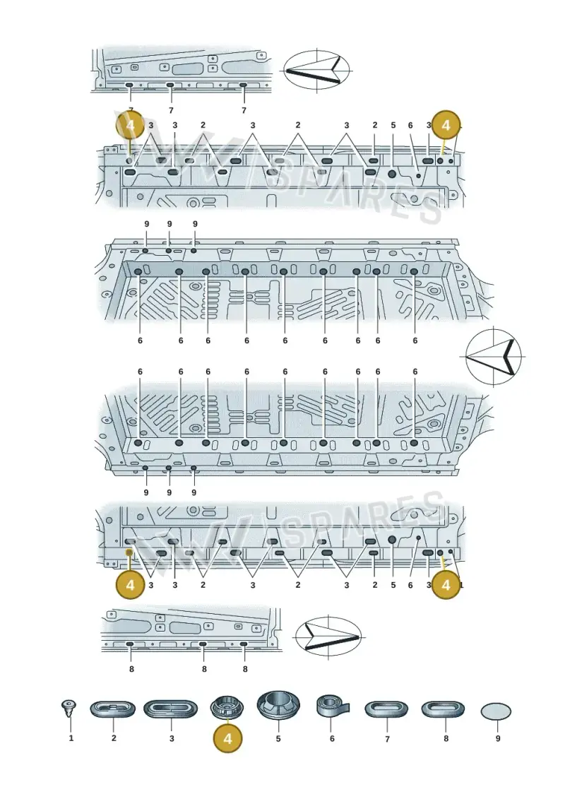 7P0899073 — Audi Q4 Sportback (2021-2022) diagram 89a803039, position 4