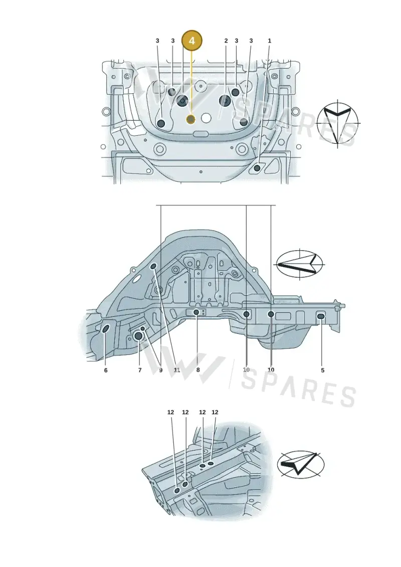 7P0899073 — Audi A5 Limo 2.0 (2024-) diagram 8wk803340, position 4