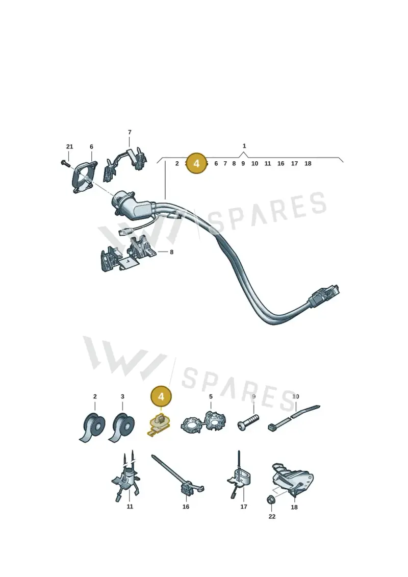 7P0971830 — Audi Q6 e-tron (2023-) diagram f5s970302, position 4