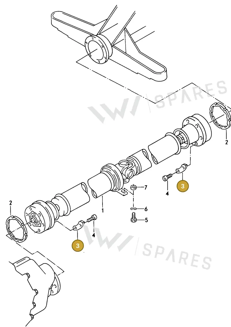 803407357 — Audi 80/90 qu. (1987-1991) diagram 045048000, position 3