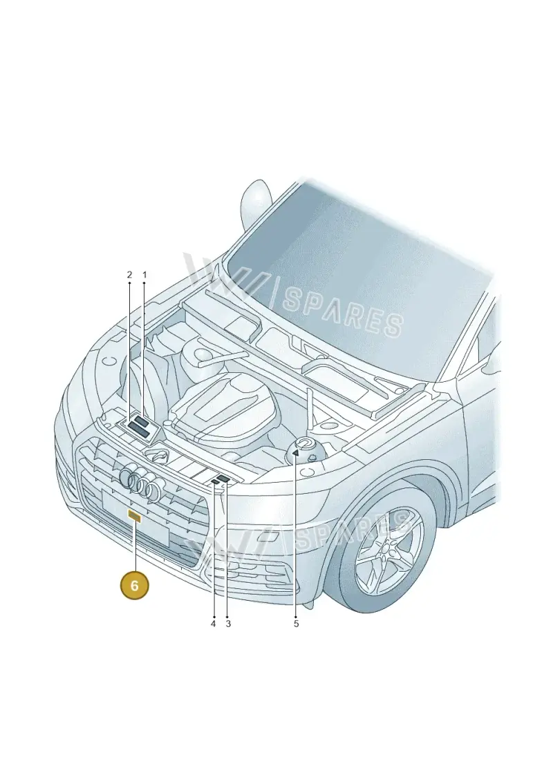 80A010530 — Audi Q5 (2016-2020) diagram 896010150, position 6