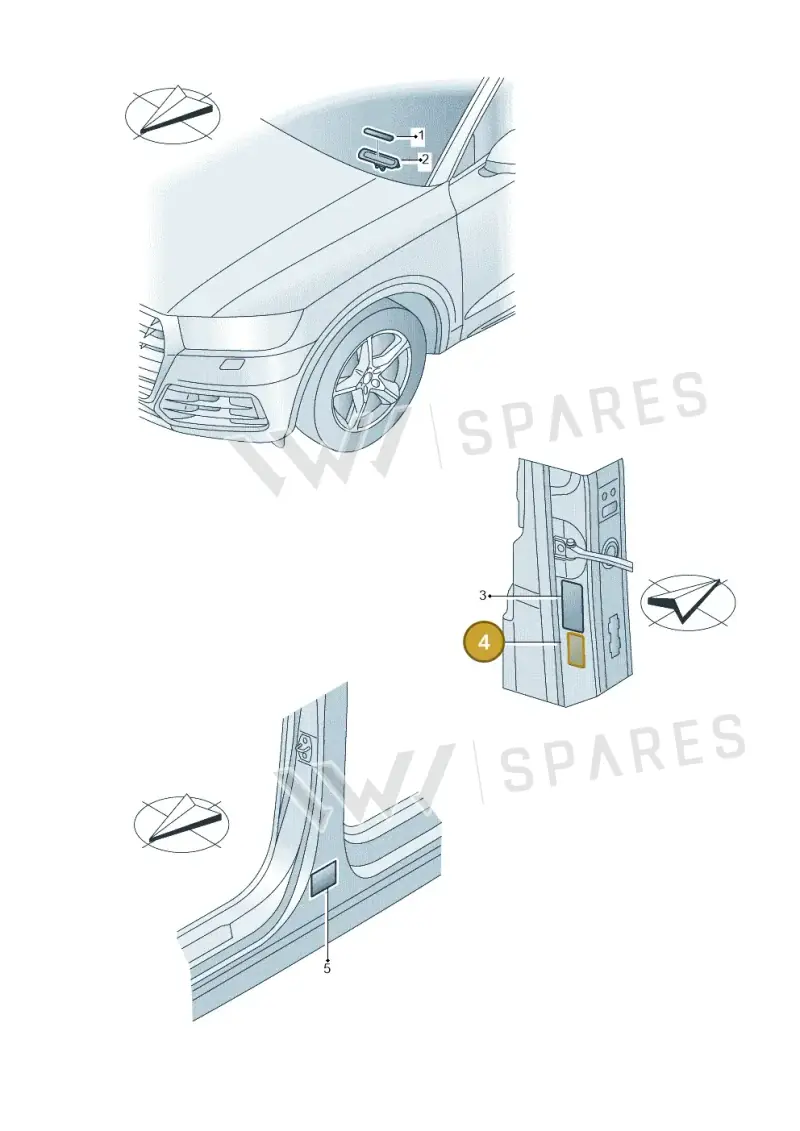 80A010552 — Audi Q5 (2016-2025) diagram 896010200, position 4