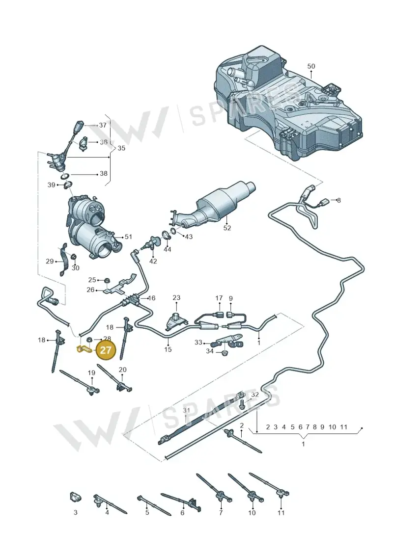 80A131035 — Audi Q5 (2016-2020) diagram 896201550, position 27