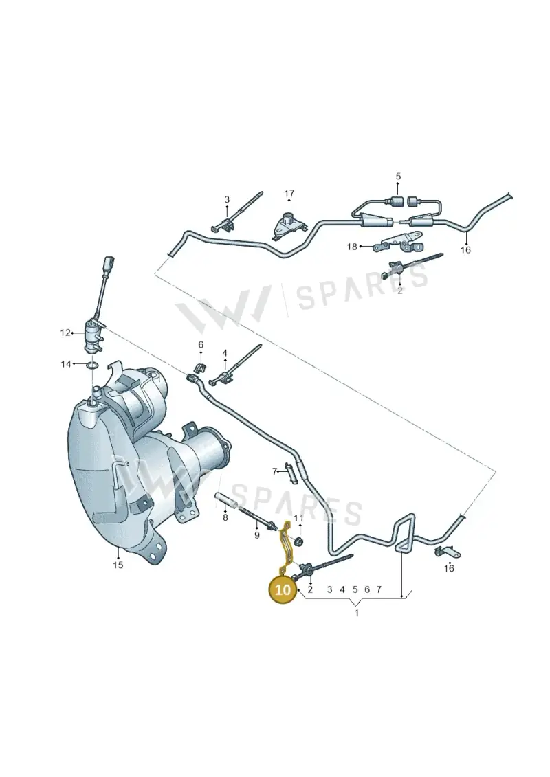 80A131035F — Audi Q5 (2016-2020) diagram 896201540, position 10