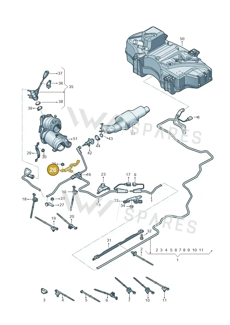 80A131561A — Audi Q5 (2016-2020) diagram 896201550, position 26