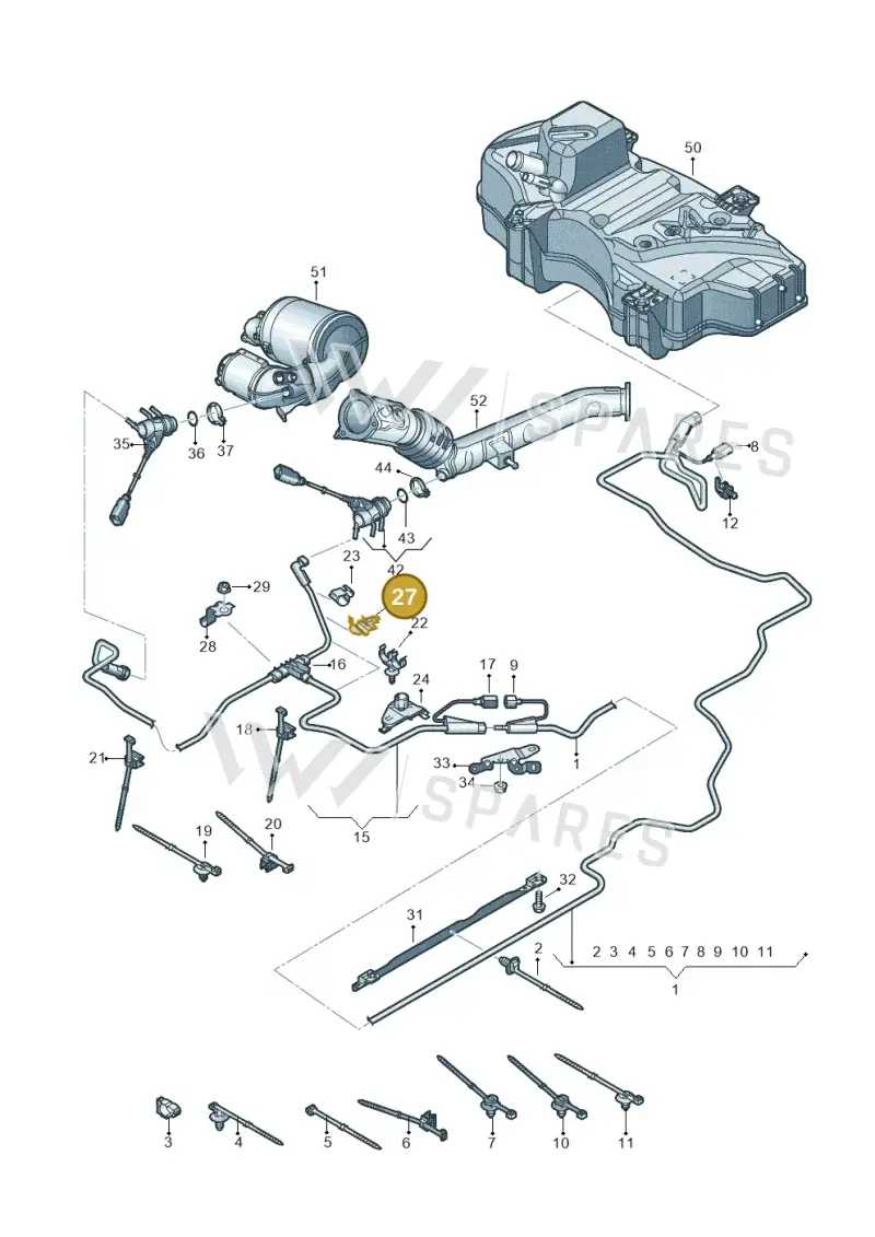 80A131561C — Audi Q5 (2016-2020) diagram 896201560, position 27