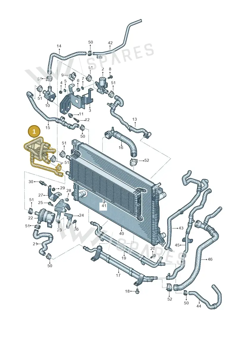 80A145920AQ — Audi Q5 (2016-2025) diagram 896121121, position 1
