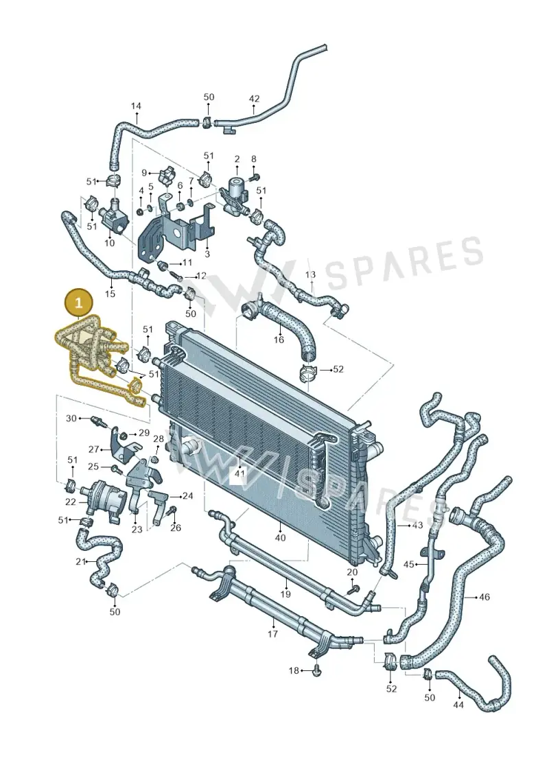 80A145920T — Audi Q5 (2016-2020) diagram 896121121, position 1