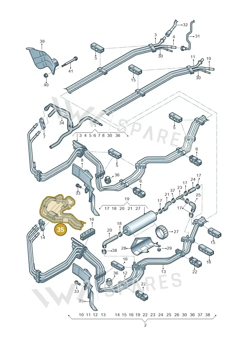 80A201214AH — Audi Q5 (2016-2025) diagram 896201600, position 35
