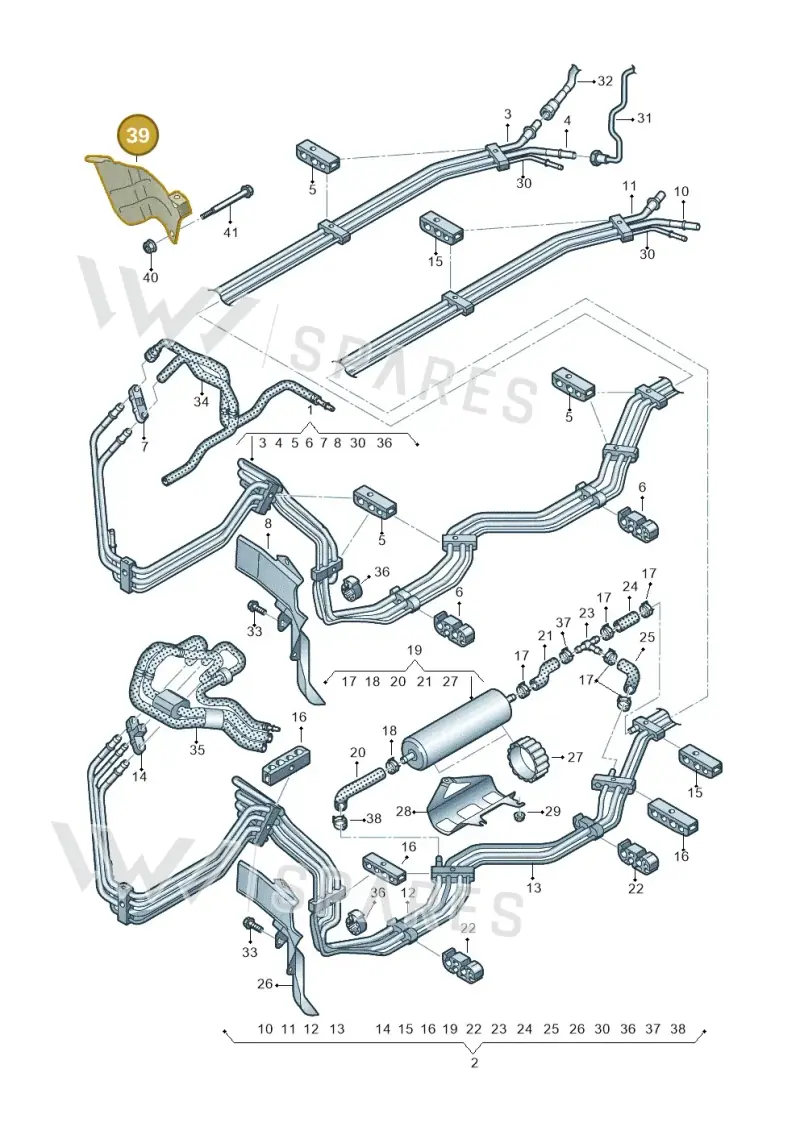 80A201488 — Audi Q5 (2016-2020) diagram 896201600, position 39