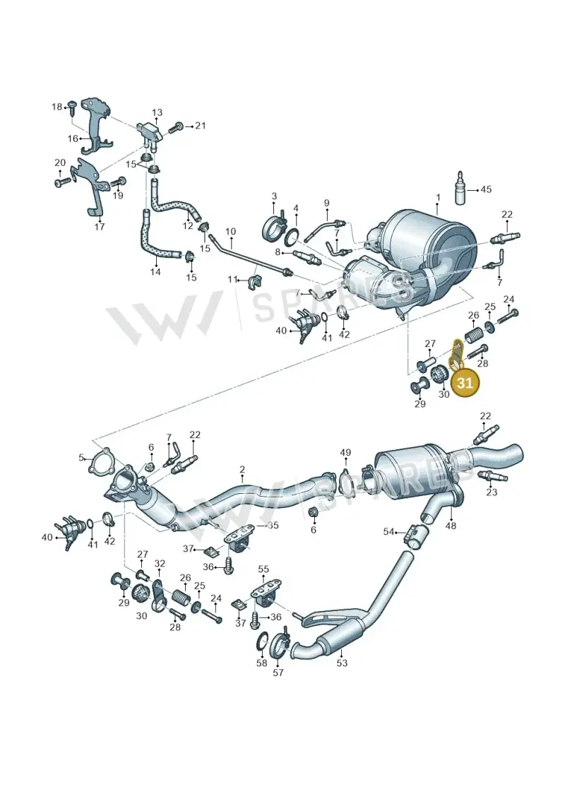 80A253295 — Audi A6 2.0 (2018-) diagram 430253730, position 31