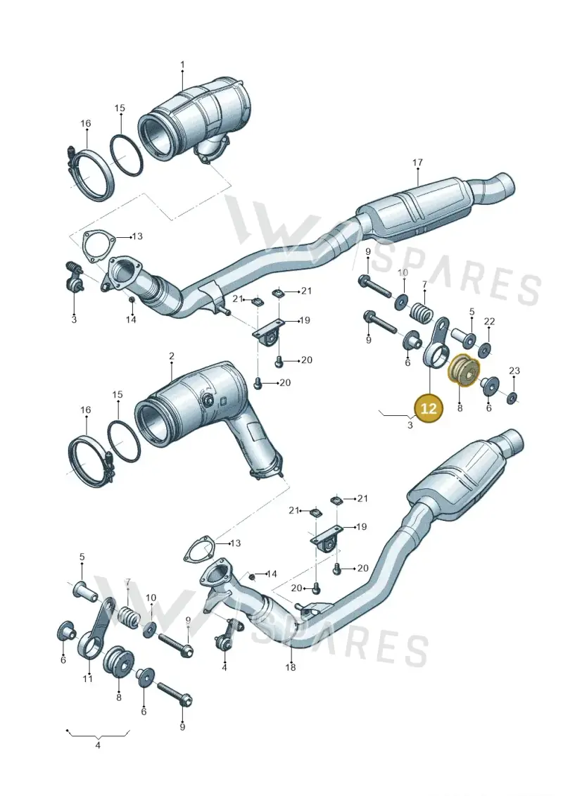 80A253295 — Audi Q8 Quattro 3,0 (2018-) diagram 819253300, position 12