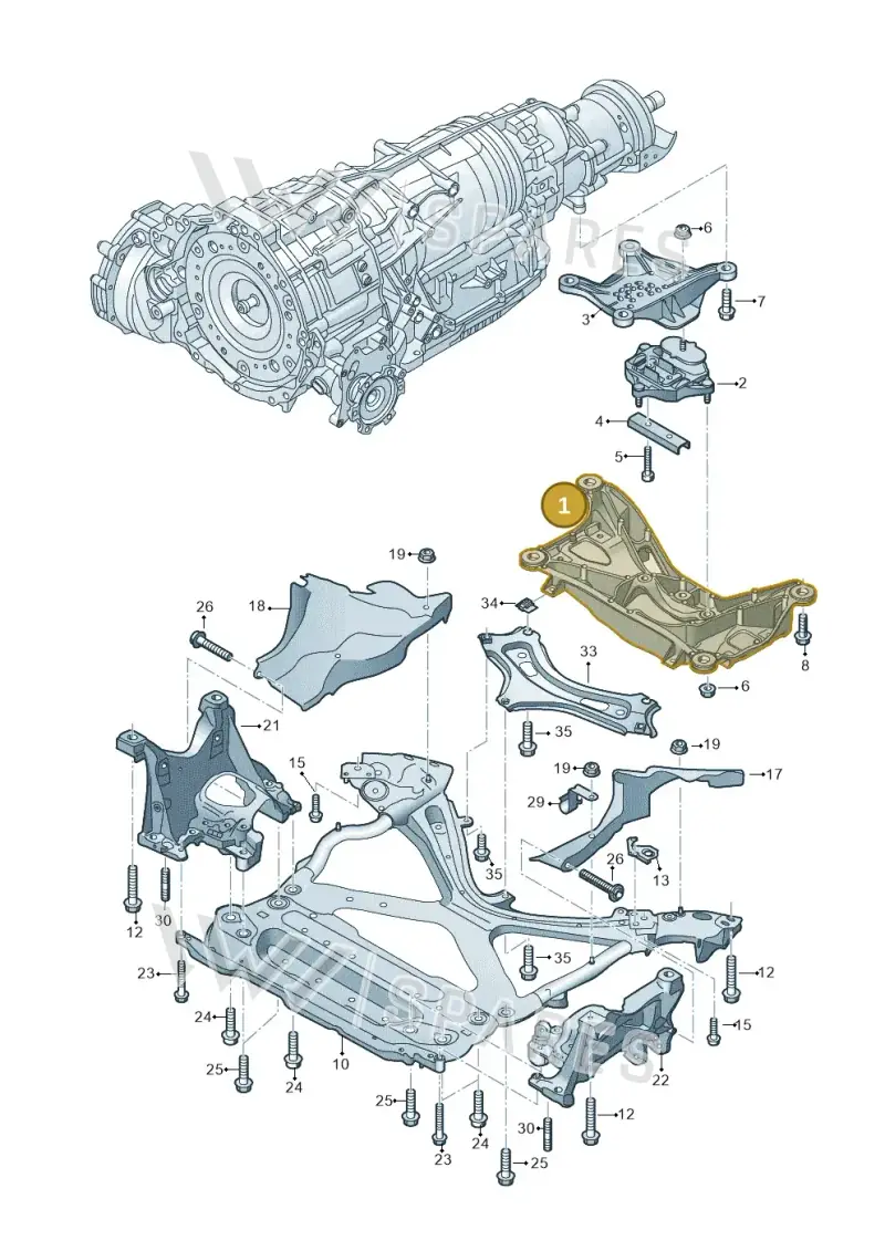 80A399262AS — Audi Q5 (2016-2025) diagram 896399700, position 1