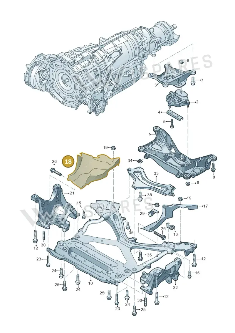 80A399300E — Audi Q5 (2016-2025) diagram 896399700, position 18