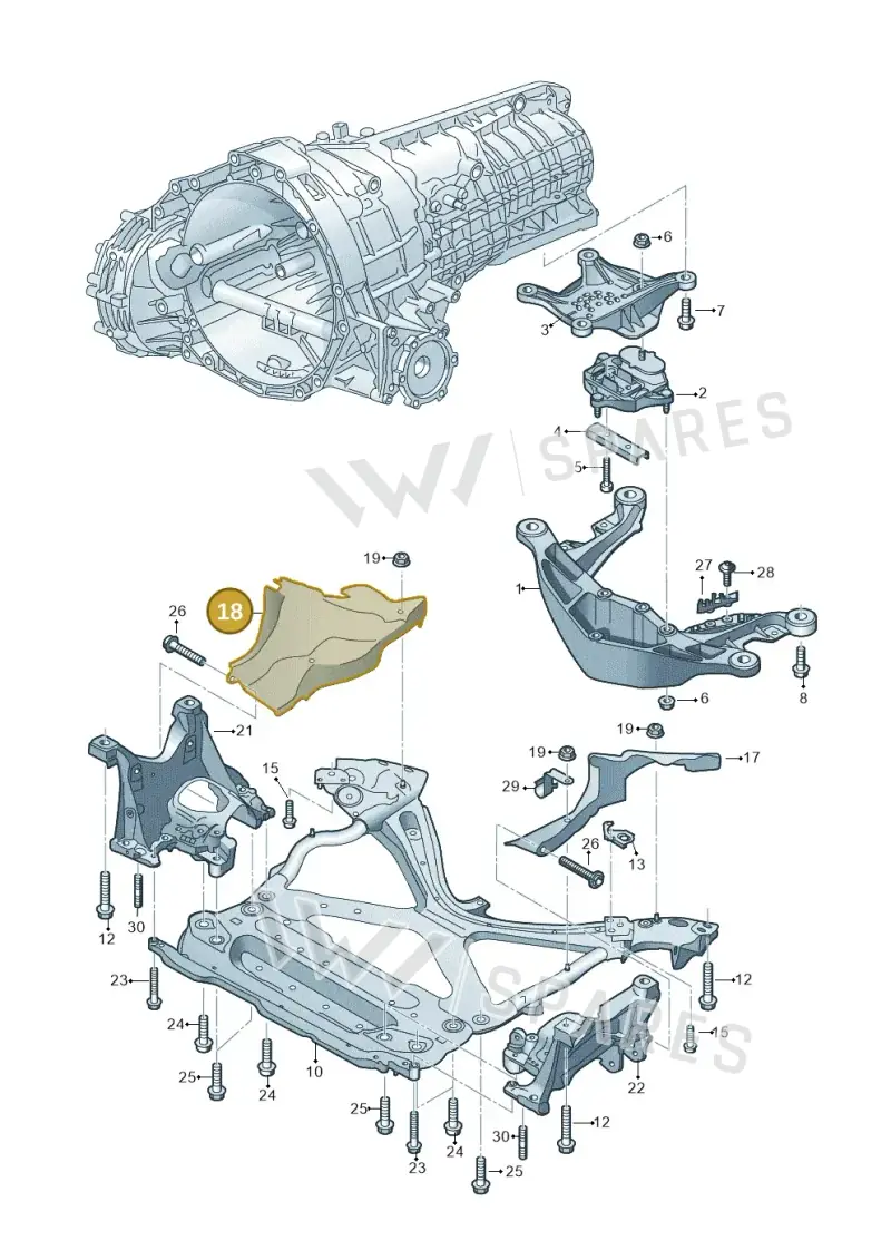 80A399300E — Audi Q5 (2016-2025) diagram 849399200, position 18