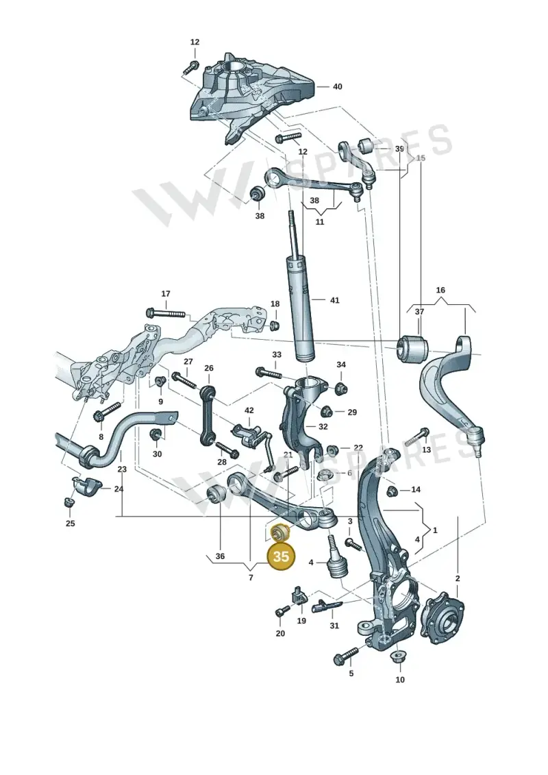 80A407181 — Audi A5 Limousine (2024-2025) diagram 8wk407000, position 35