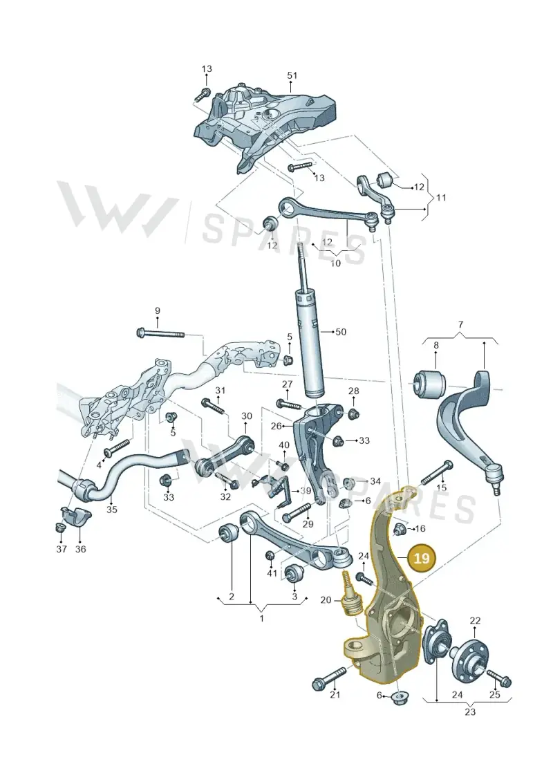 80A407254C — Audi Q5 (2016-2025) diagram 896407000, position 19