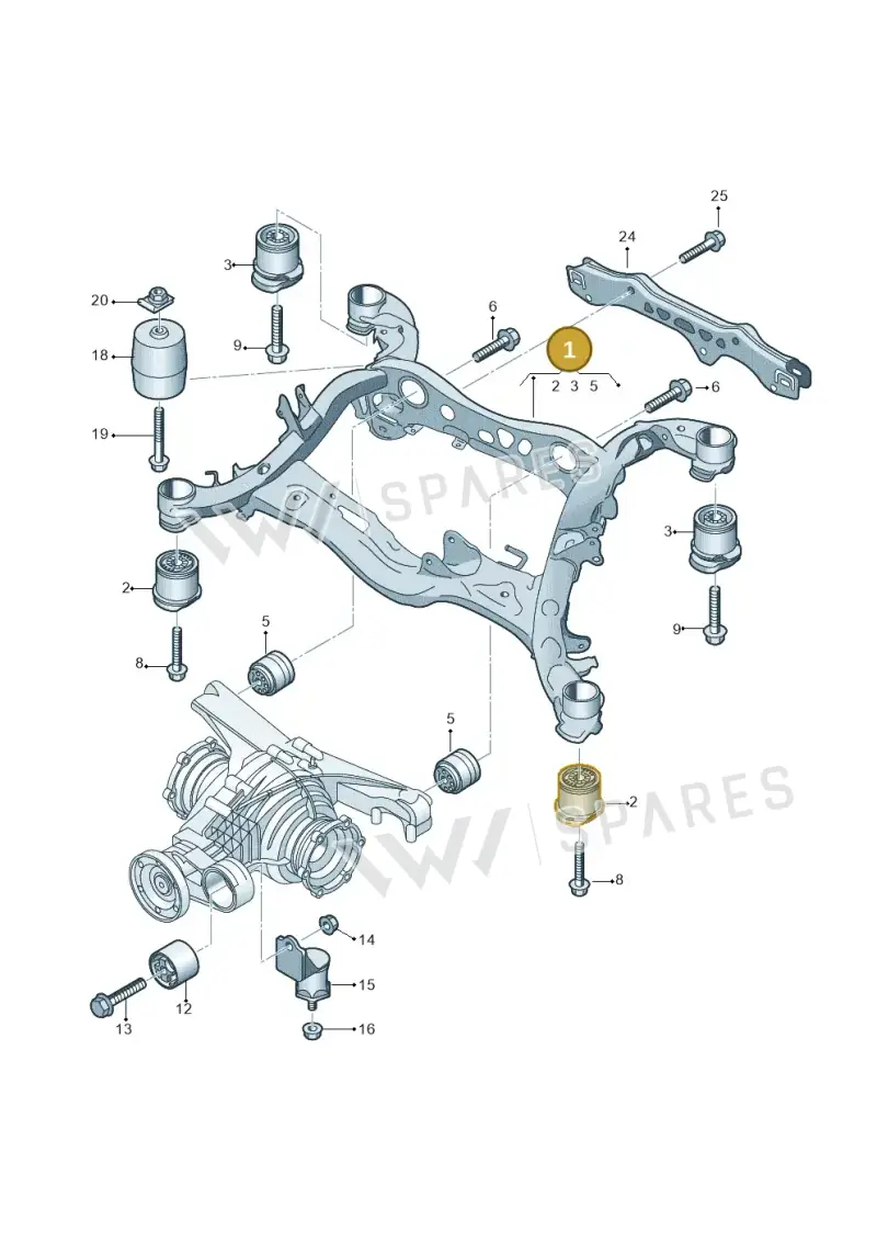 80A505235AP — Audi Q5 (2016-2025) diagram 896505100, position 1