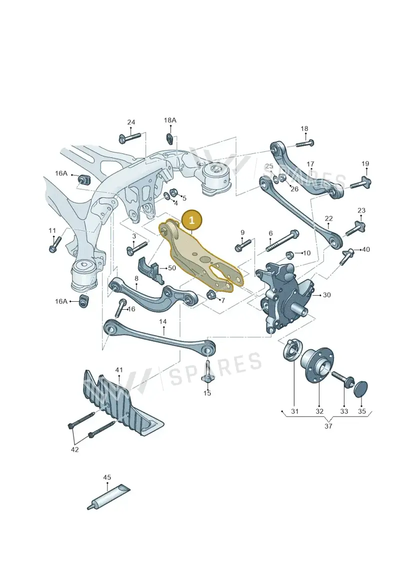 80A505311B — Audi Q5 (2016-2025) diagram 896505200, position 1