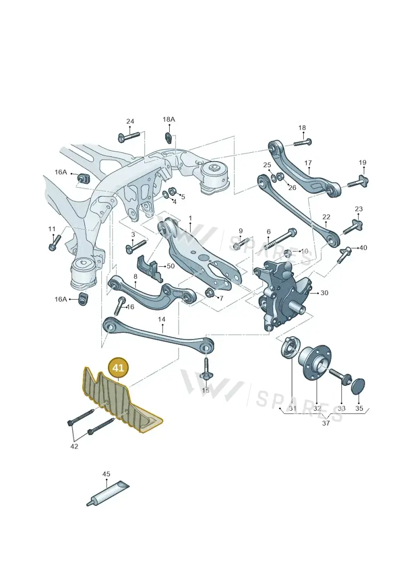 80A505416C — Audi Q5 (2016-2025) diagram 896505200, position 41