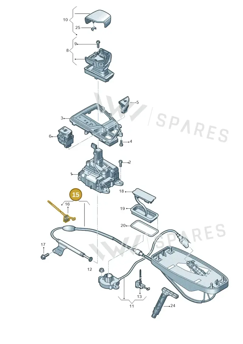 80A713045M — Audi Q5 (2016-2025) diagram 896713100, position 15