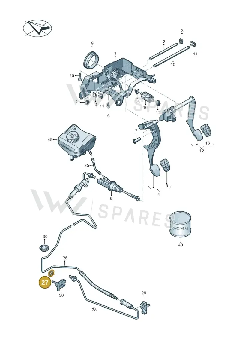80A721350 — Audi A5 Sportback (2016-2025) diagram 849721300, position 27