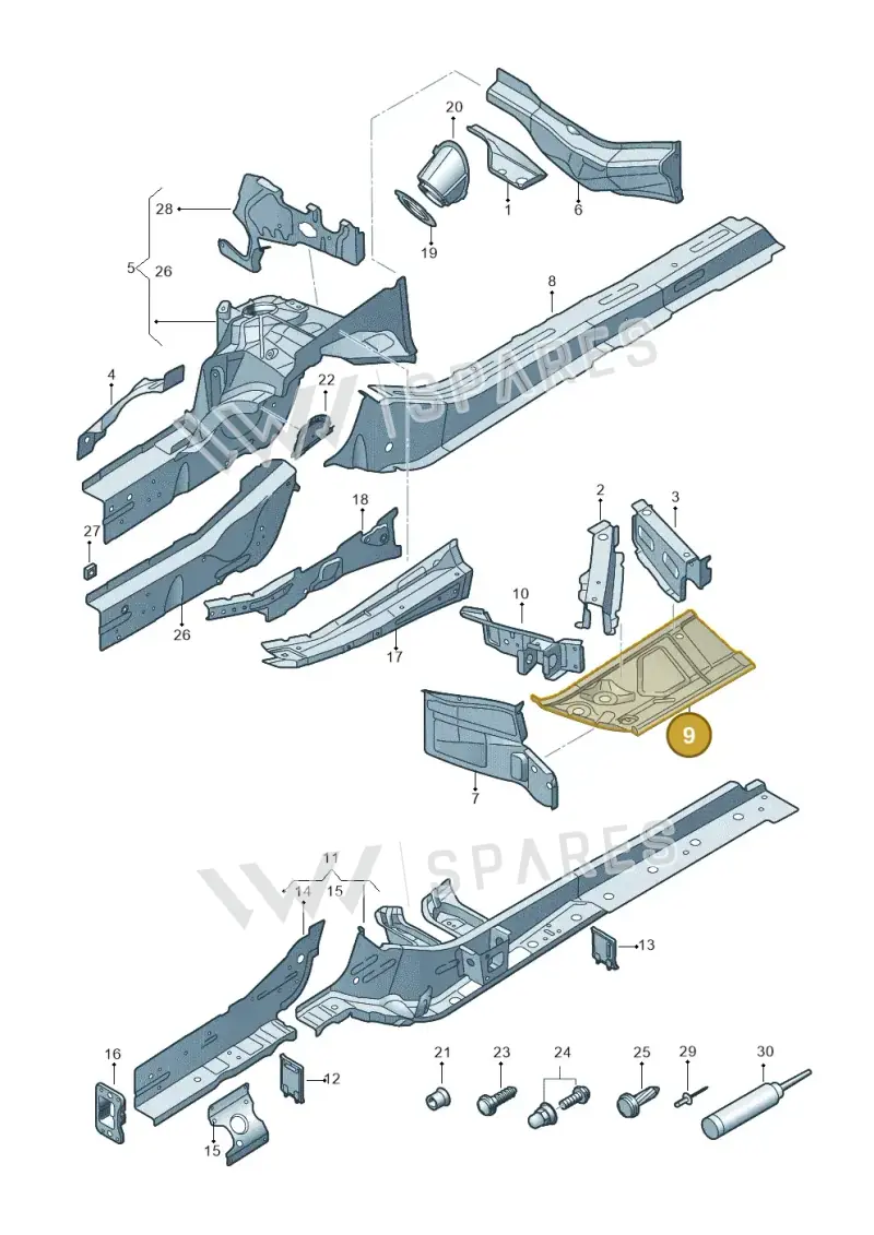 80A802171STL — Audi Q5 (2016-2025) diagram 896803000, position 9